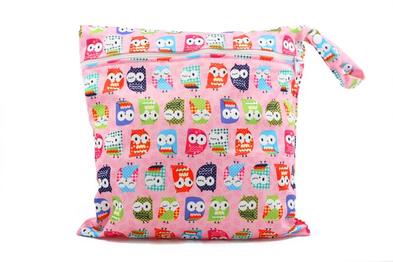 Waterproof Baby Nappy Pouch - Owls