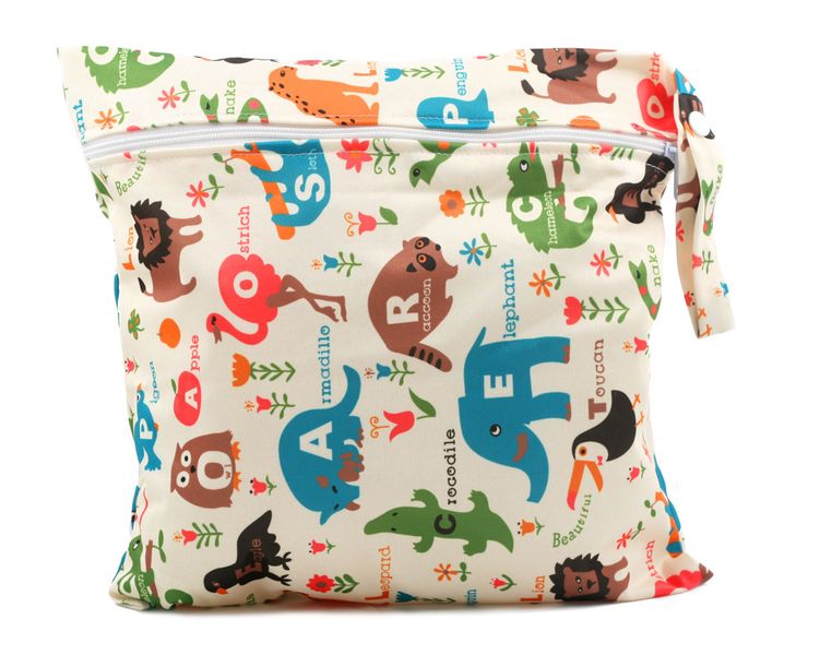 Waterproof Baby Nappy Pouch - Alphabet
