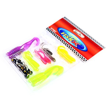 FishX Grub and Jig Fishing Lure Kit, Shop Today. Get it Tomorrow!