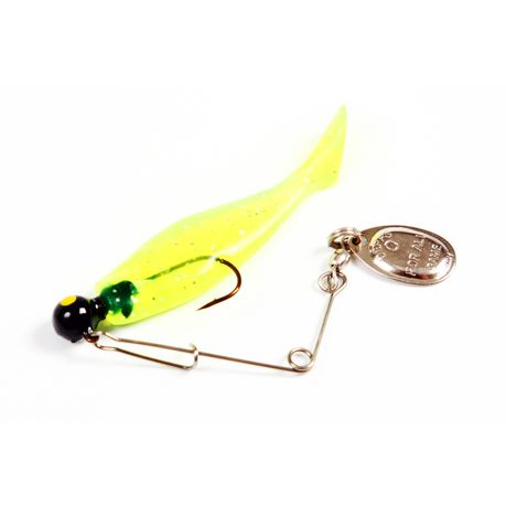FishX 4-Piece Freshwater / Saltwater Curly Tail Fishing Spinner