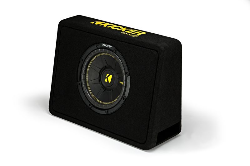Kicker - CompC Series 10" Subwoofer Enclosure - 2 Ohm