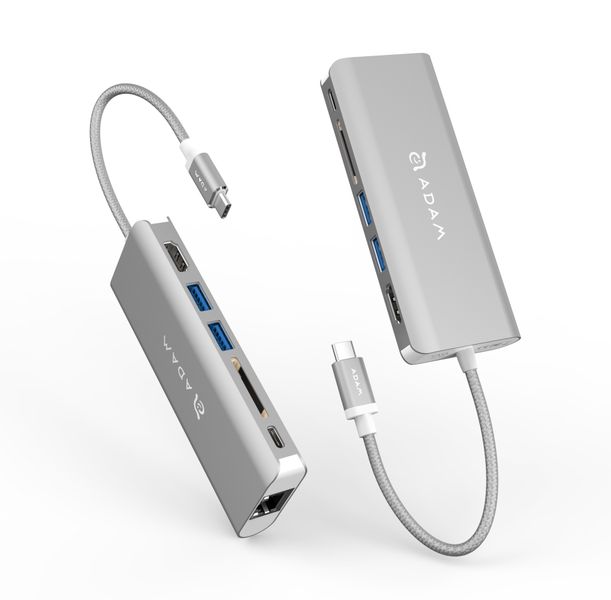 Adam Elements CASA HUB A01 6 Port USB-C Hub - Silver