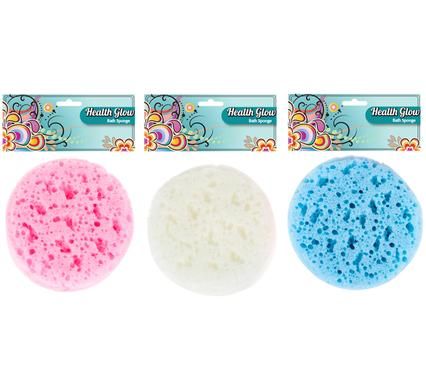 Bulk Pack 8 x Round Bath Sponges - 13cm