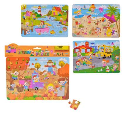 Bulk Pack 8 x Cartoon Jigsaw Puzzle - 24 Piece Assorted