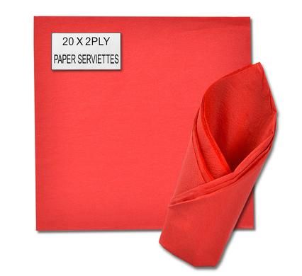 Bulk Pack 8 x 2Ply Solid Serviettes 33cm 20 Piece - Lilac