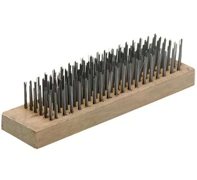 Bulk Pack 8 x Block Brush Wire Fine Short Bristle - 6 Row