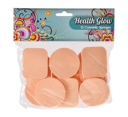 Bulk Pack 6 x Cosmetic Facial Sponges Cellulose - 12 Piece