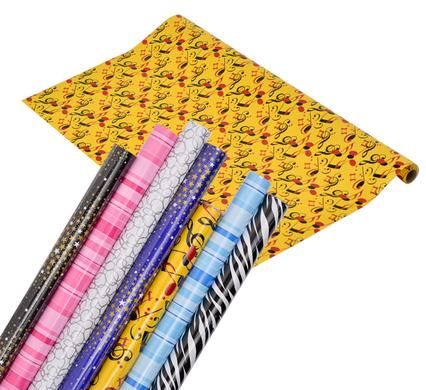 Bulk Pack 6 x Pattern Gift Wrap - 700mm x 2m
