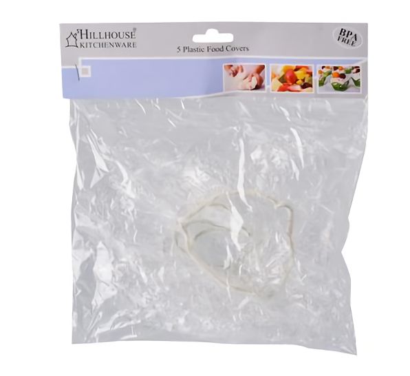 Bulk Pack 6 x Plastic Food Bowl Covers - 5 Piece (10-25cm)