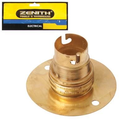 Bulk Pack 6 x Zenith Brass Batten Holder - 50mm