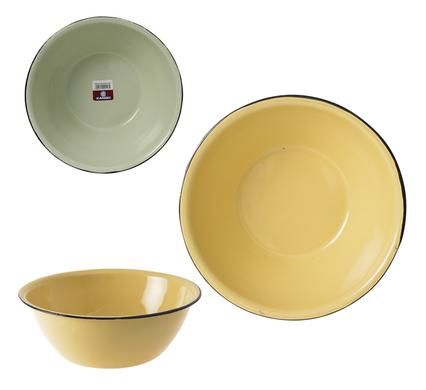 Bulk Pack 6 x Enamel Mixing Bowl 20cm - Plain Cash Bowl