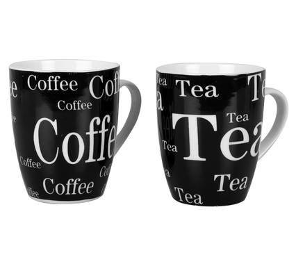 Bulk Pack 6 x New Bone China Tea/Coffee Mug - 320ml Assorted