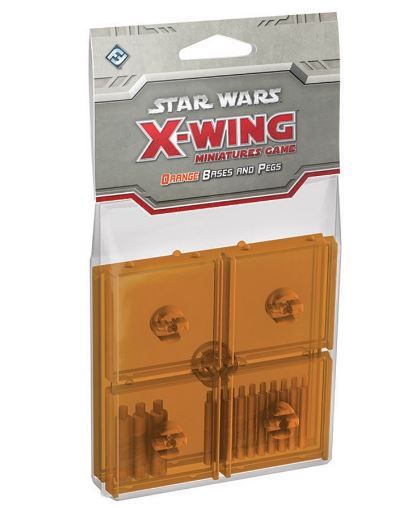 Star Wars X-Wing Miniatures Game: Orange Bases And Pegs