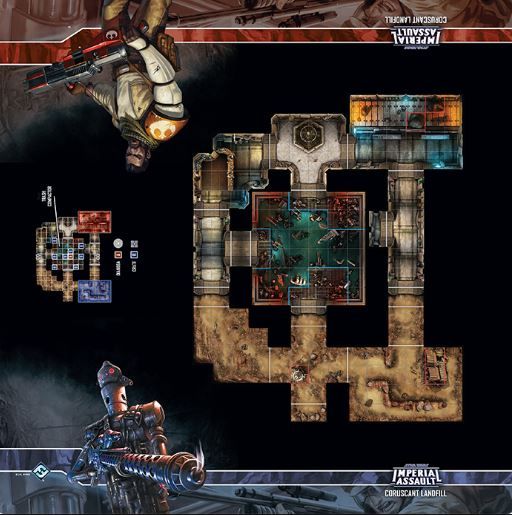 Star Wars Imperial Assault: Coruscant Landfill Skirmish Map