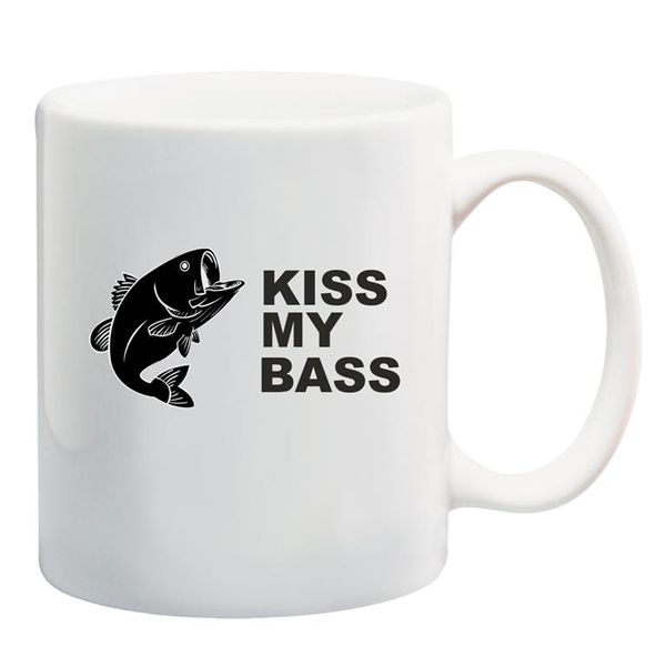 Kiss My Bass, White Mug