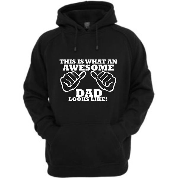 This Is What An Awesome Dad Looks Like - Black Hoodie