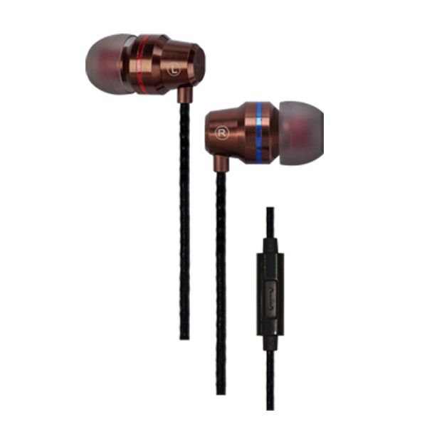 Smartphone Earphones with In-Line Remote &amp; Mic - A500 - Copper
