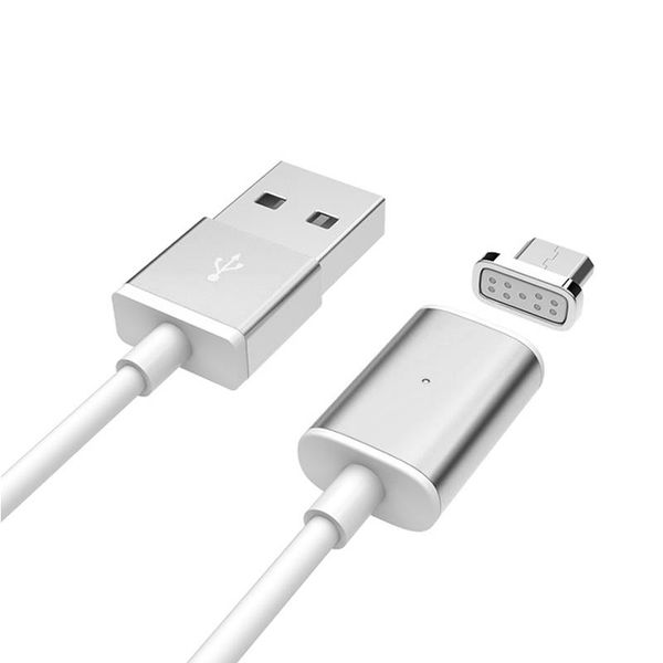 Magnetic Data Cable For V8 (micro USB) - Silver