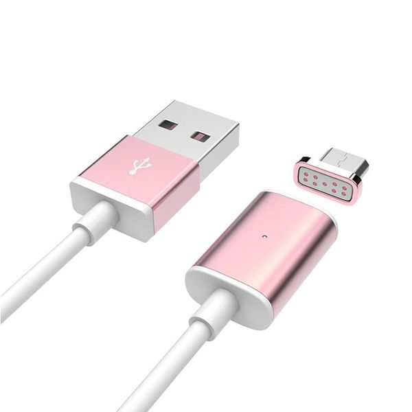 Magnetic Data Cable For V8 (micro USB) - Pink
