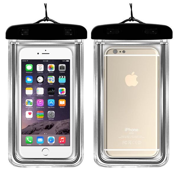 Cell Phone Dry Bag Pouch - Black image