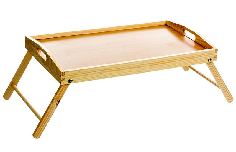 George &amp; Mason In-Bed Pinewood Folder Tray