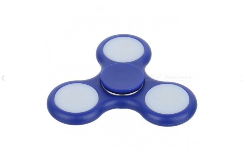 Fidget Spinner with LED Lights - Blue