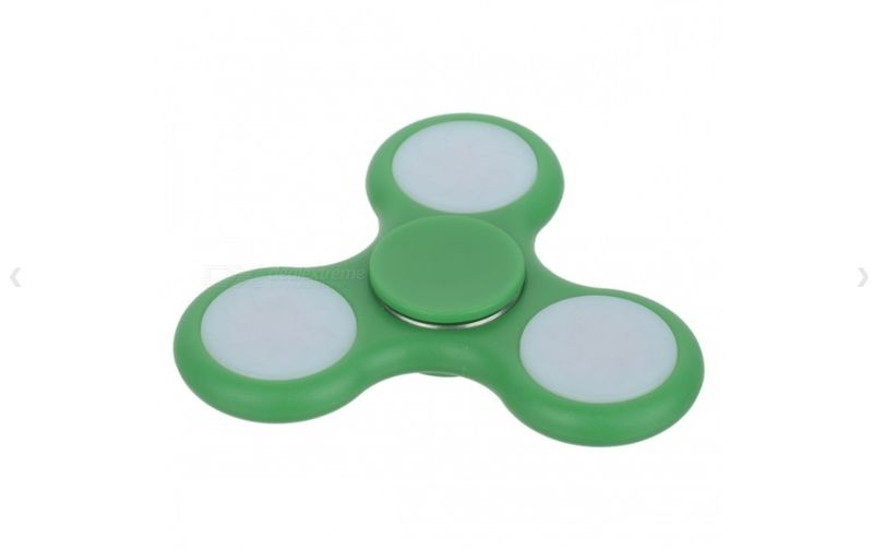 Fidget Spinner with LED Lights - Green