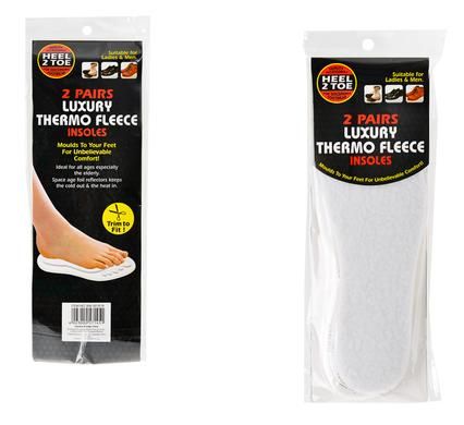 Bulk Pack 5 x Warm Thermo Inner Soles - 2 Pairs