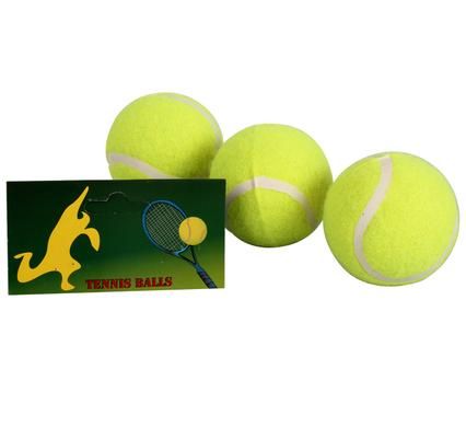 Bulk Pack 5 x Tennis Balls Bag of 3 - Yellow
