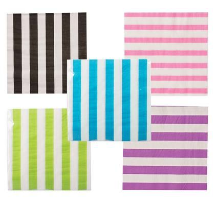 Bulk Pack 5 x 2ply Serviettes 33cm Assorted - Pack of 20 Stars