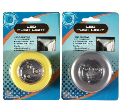 Bulk Pack 5 x LED Light Battery Operated Touch (3xAAA) Assorted