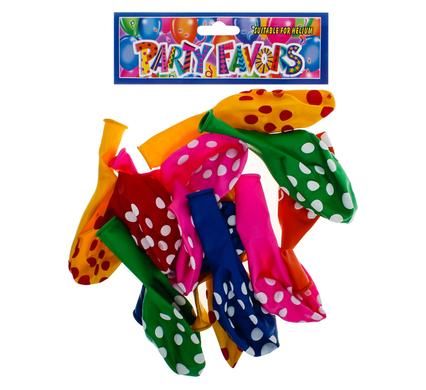 Bulk Pack 5 x Large Polka Dot Balloons - 12 Piece