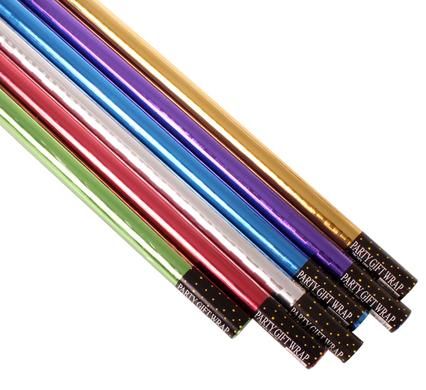 Bulk Pack 5 x Paper Gift Wrap Single Sheet - Assorted Colours