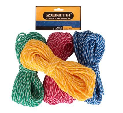 Bulk Pack 5 x Zenith Ski-Rope 5mm x 30m - Hank 2 Colour
