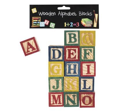Bulk Pack 4 x Wooden Blocks Set 15 Piece Set