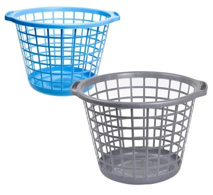 Bulk Pack 4 x Plastic Laundry Basket