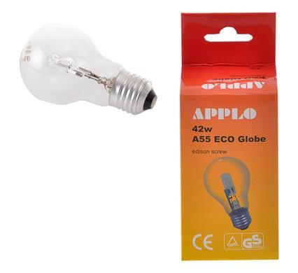 Bulk Pack 4 x Globe Halogen Energy Saver. 42w