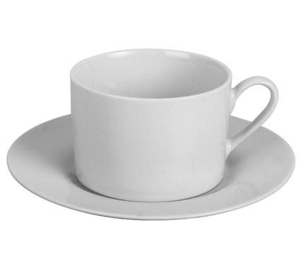 Bulk Pack 4 x White Ware Cup &amp; Saucer 250ml