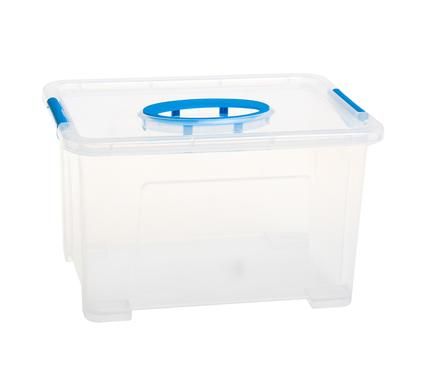 Bulk Pack 4 x Clear Plastic Storage Box 5.5 Litre