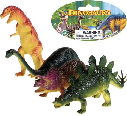 Bulk Pack 4 x Dinosaurs Assorted Designs