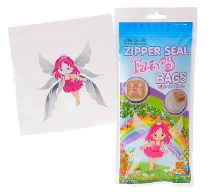 Bulk Pack 4 x Ziper-Kids Disposable Bags Packs of 50 - 16cm x 14cm