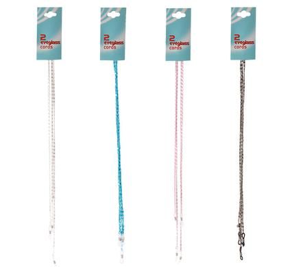 Bulk Pack 5 X Aluminium Reading Glass String 2 Piece - Assorted