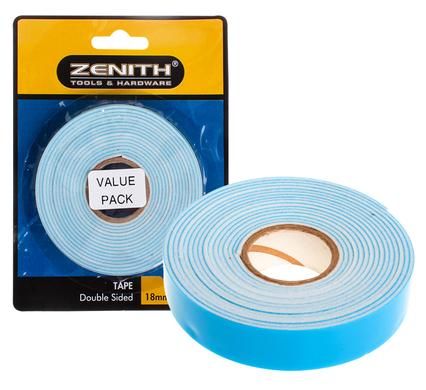 Bulk Pack 5 X Zenith Double Sided Tape 18mm x 3m