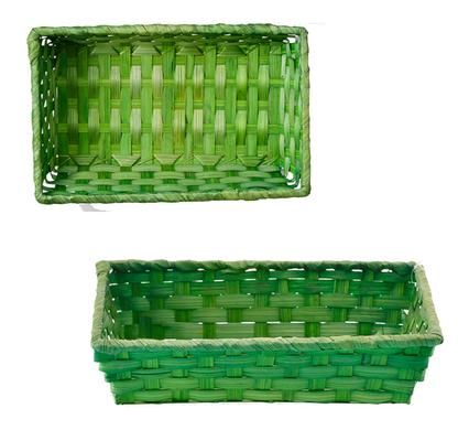 Bulk Pack 5 X Rectangular Bamboo Basket (29cm x 19cm x 6cm)