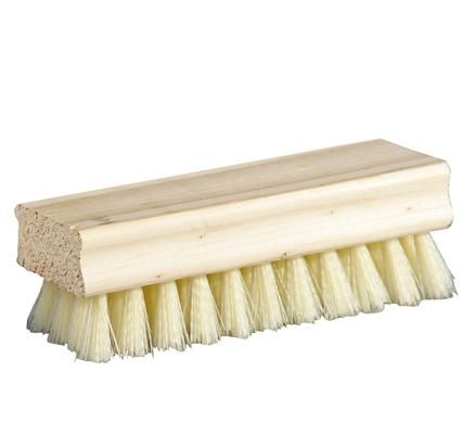 Bulk Pack 5 X Shoe Brush Wooden Back (6 Piece Pack) - White