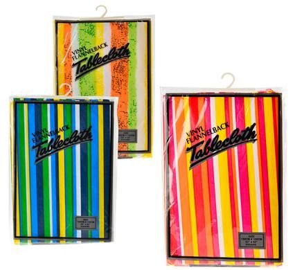 Bulk Pack 5 X Vinyl Flannel Back Table Cloth (132cm x 132cm)