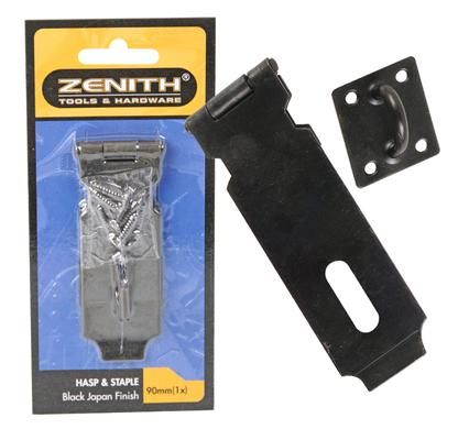 Bulk Pack 5 X Hasp &amp; Staple Bj Safety + Screw 90mm