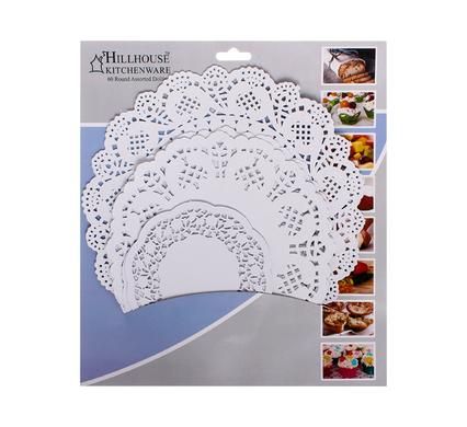 Bulk Pack 5 X Round Doilie Paper - 60 Piece Pack (13.5 - 26cm)