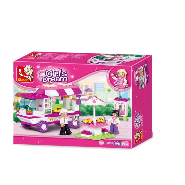 Sluban Girls Dream Snack Car - 102 Piece