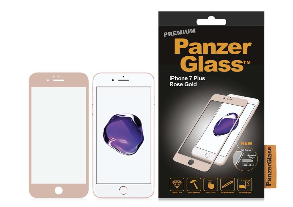 Panzerglass Tempered Glass for iPhone Plus Rose Gold Premium